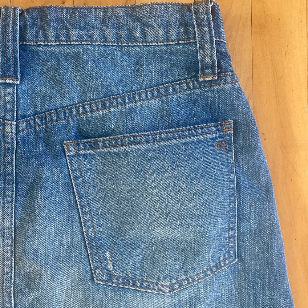 Madewell Mccarren Raw Hem Jean Skirt - Picture 6 of 8